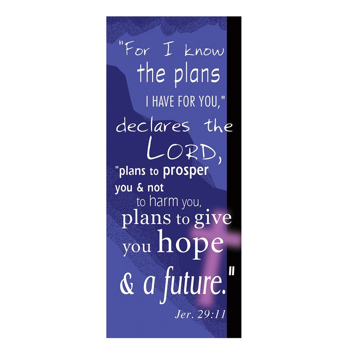 I Know the Plans Purple Magnetic Bookmark - Jeremiah 29:11