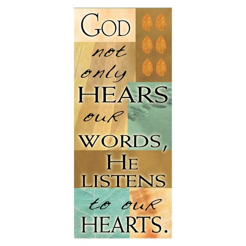 God Not Only Hears Brown and Green Magnetic Bookmark