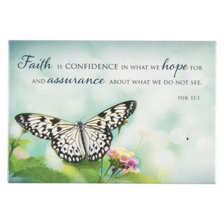 Magnet Butterfly Faith, Hope, Assurance Heb 11:1