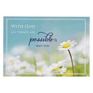 With God All Things Are Possible Magnet - Matthew 19:26