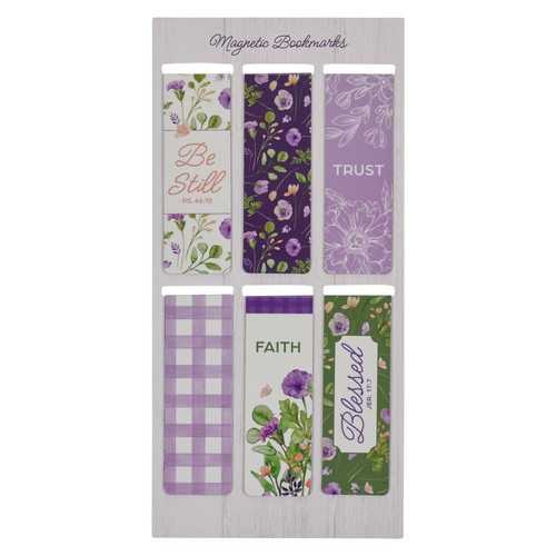 New Mercies Purple and Green Magnetic Bookmark Set