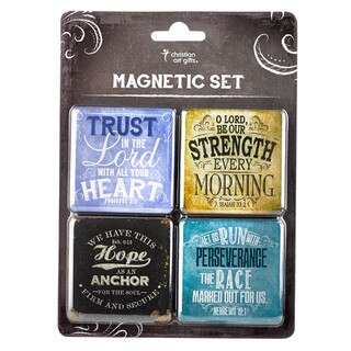 Finishing Strong Collection Inspirational Fridge Magnet Set