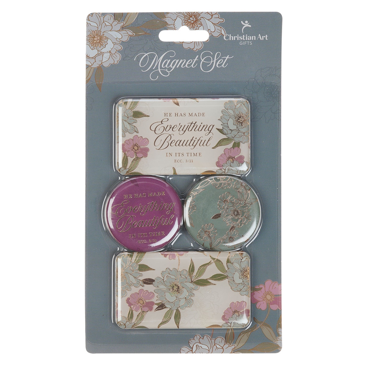 Christian Art Gifts Whimsical Blooms Magnet Set - Thumbnail 2
