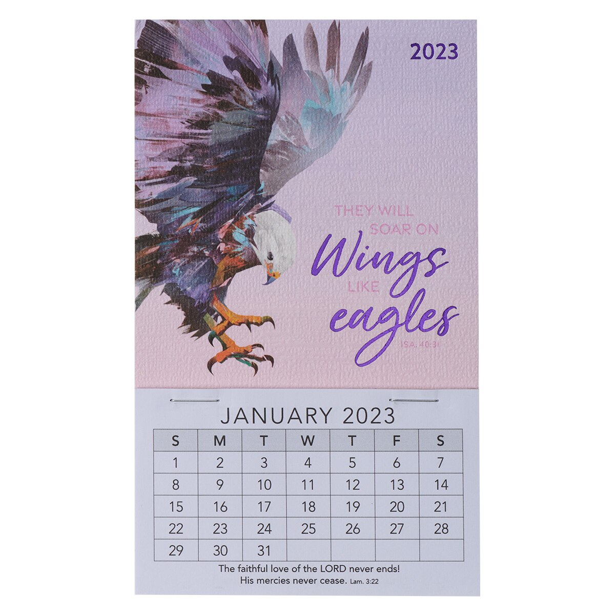Eagles 2023 Calendar 2023 Wings Like Eagles Mini Magnetic Calendar - Isaiah 40:31