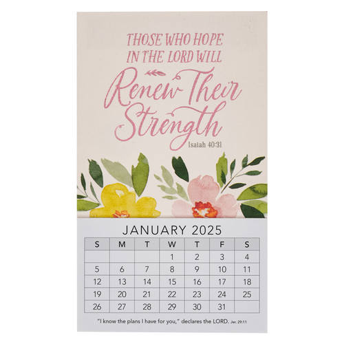 Those Who Hope in the Lord 2025 Mini Magnetic Calendar - Isaiah 40:31