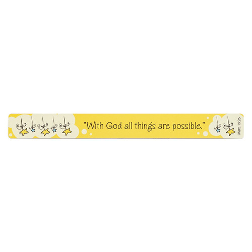 All Things are Possible Yellow Magnetic Strip - Matthew 19:26