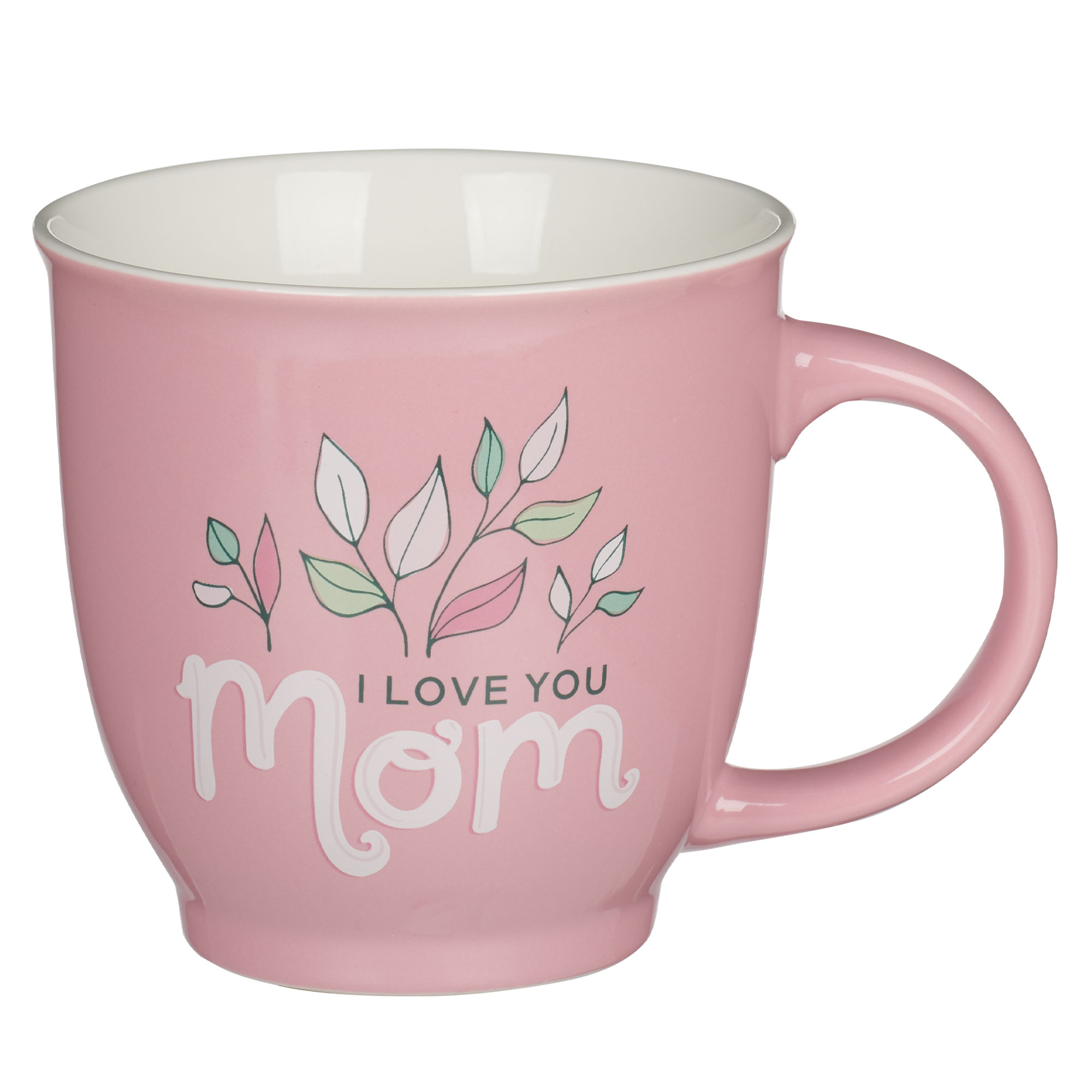 Blessed Mom Pink Floral Ceramic Coffee Mug