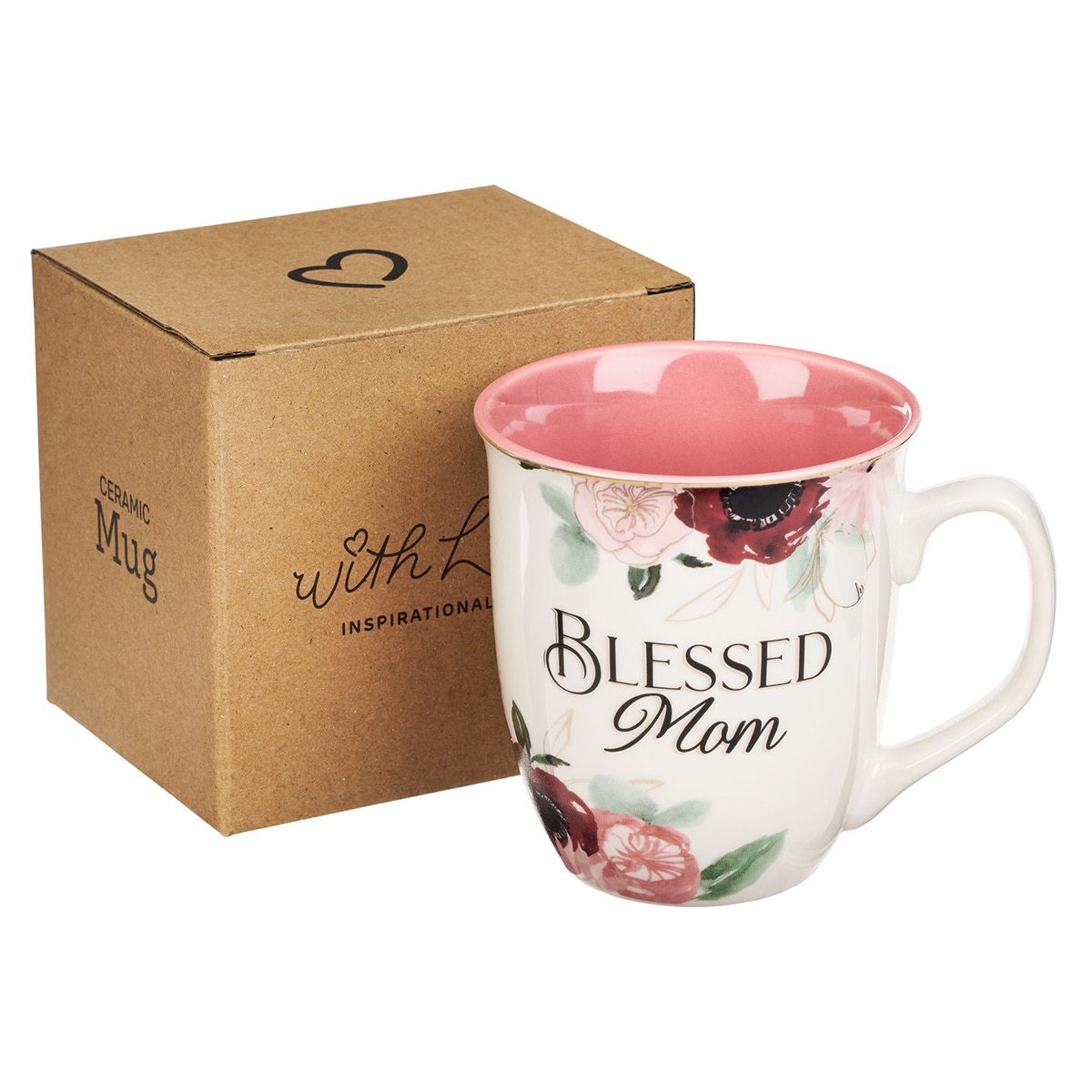 最新発見 Blessed Mom Pink Floral Ceramic Coffee Mug ドッグフード