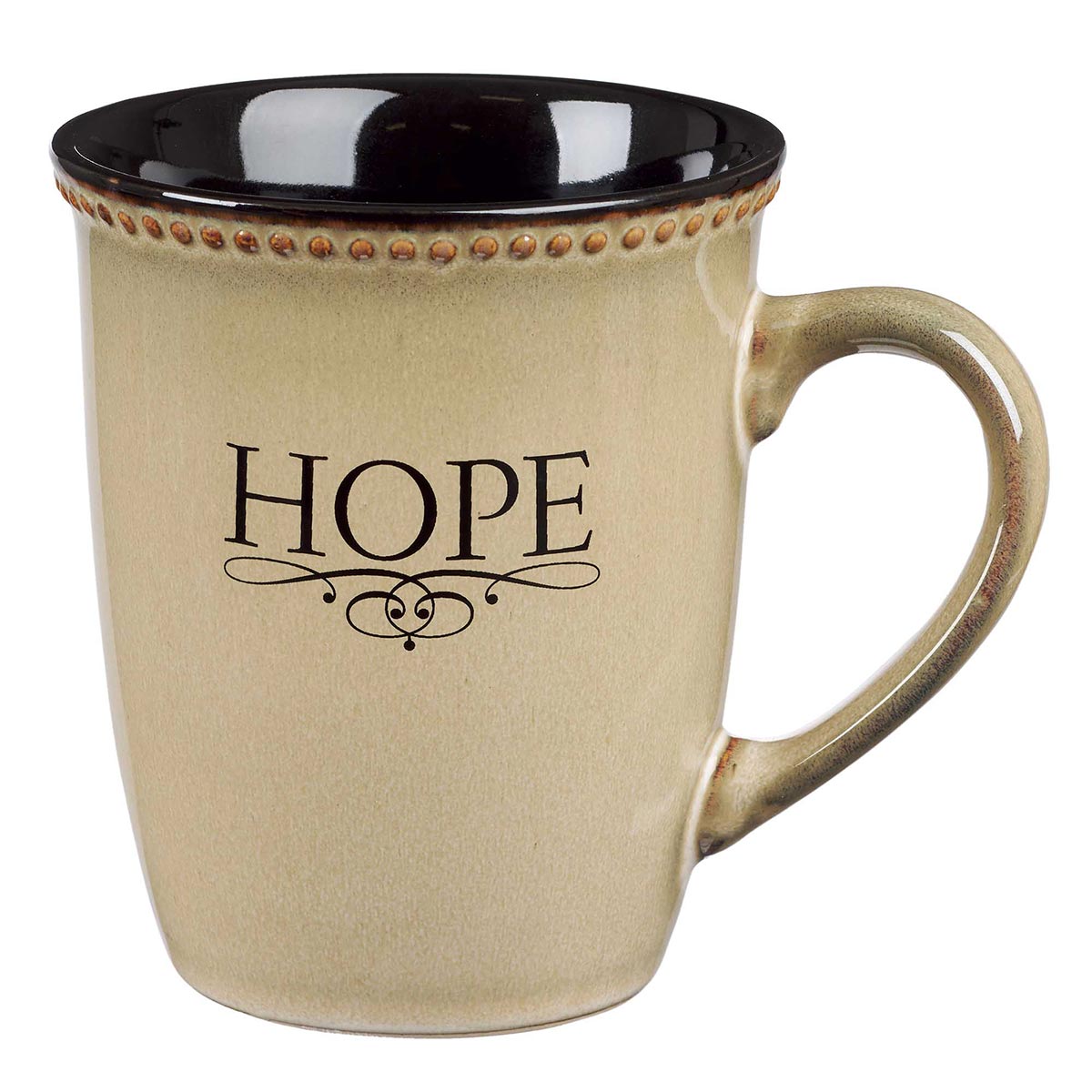 Hope Ivory Stoneware Coffee Mug - Hebrews 6:19