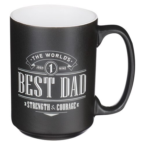 The World's Best Dad Stainless Steel Water Bottle - Joshua 1:9