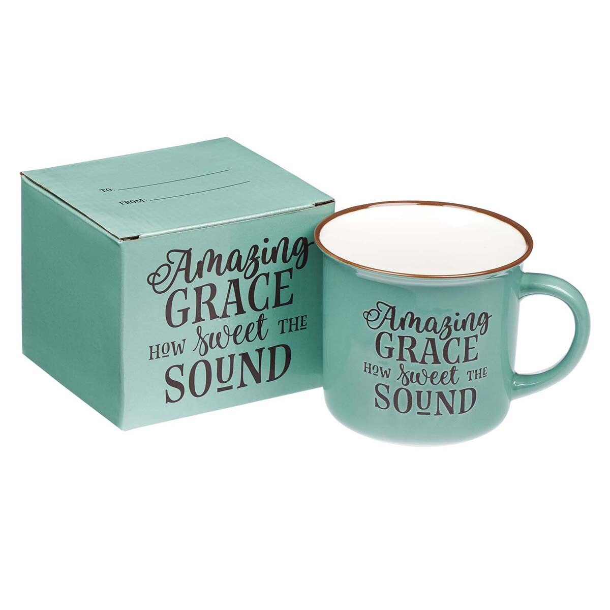 Amazing Grace Double-walled Glass Coffee Mug