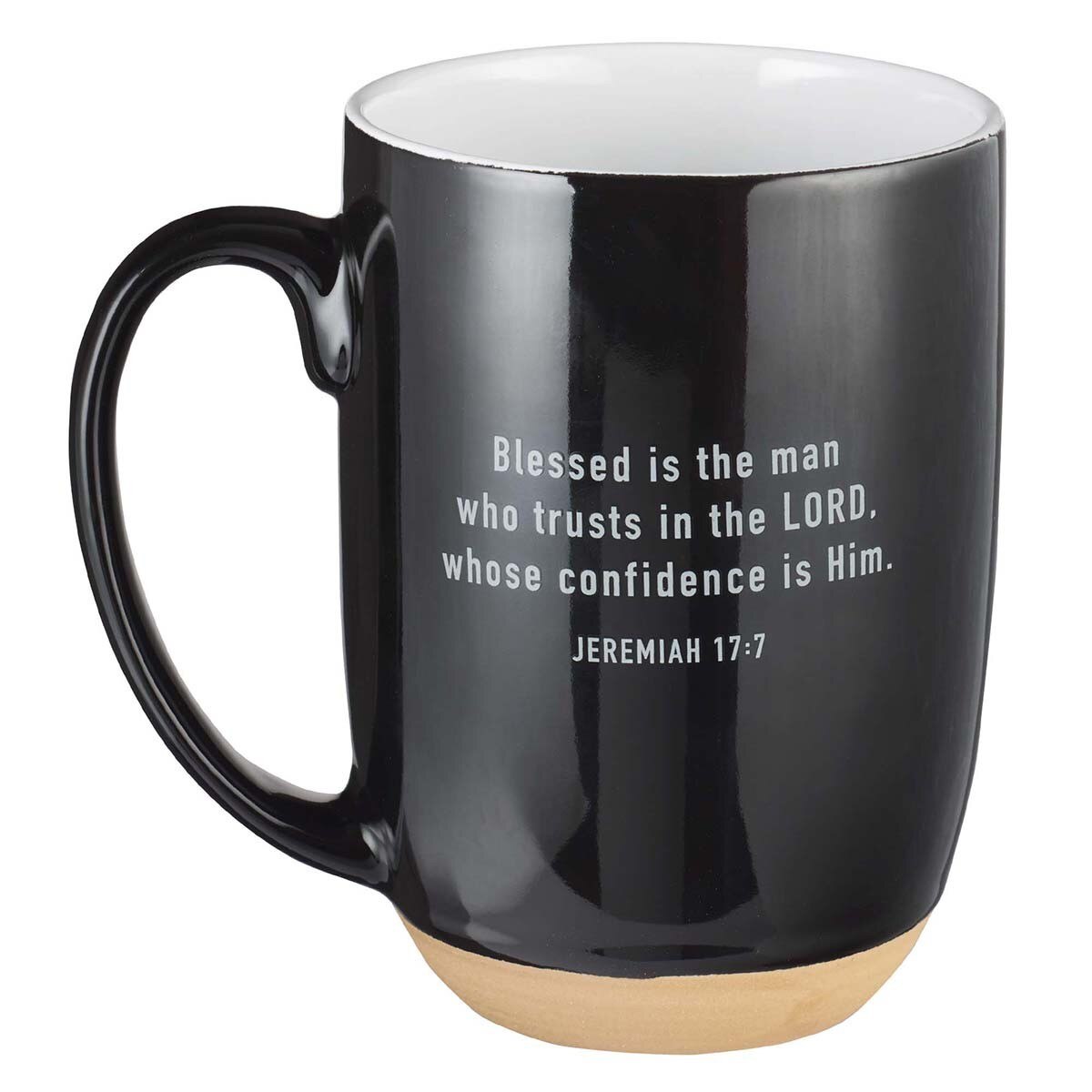 Christian Art Gifts Coffee Mug: Blessed Man - Jeremiah 17:7