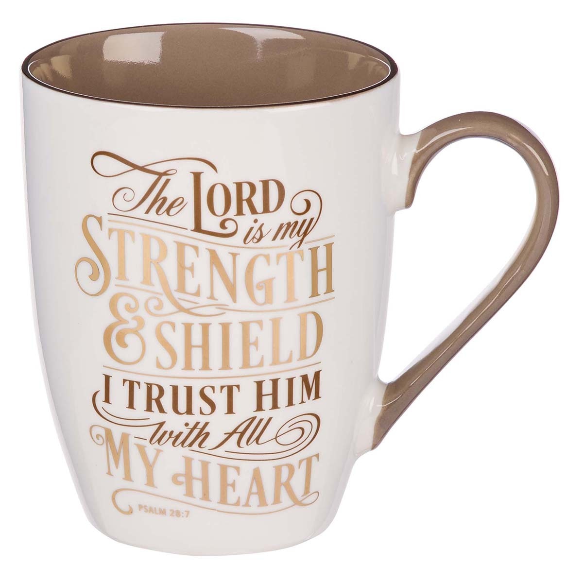 Inspirational Quotes Coffee Mug, Ceramic Encouraging Scripture Coffee And  Tea Mug For Men, The Lord Is My Strength And My Shield, Novelty Drinkware -  Temu