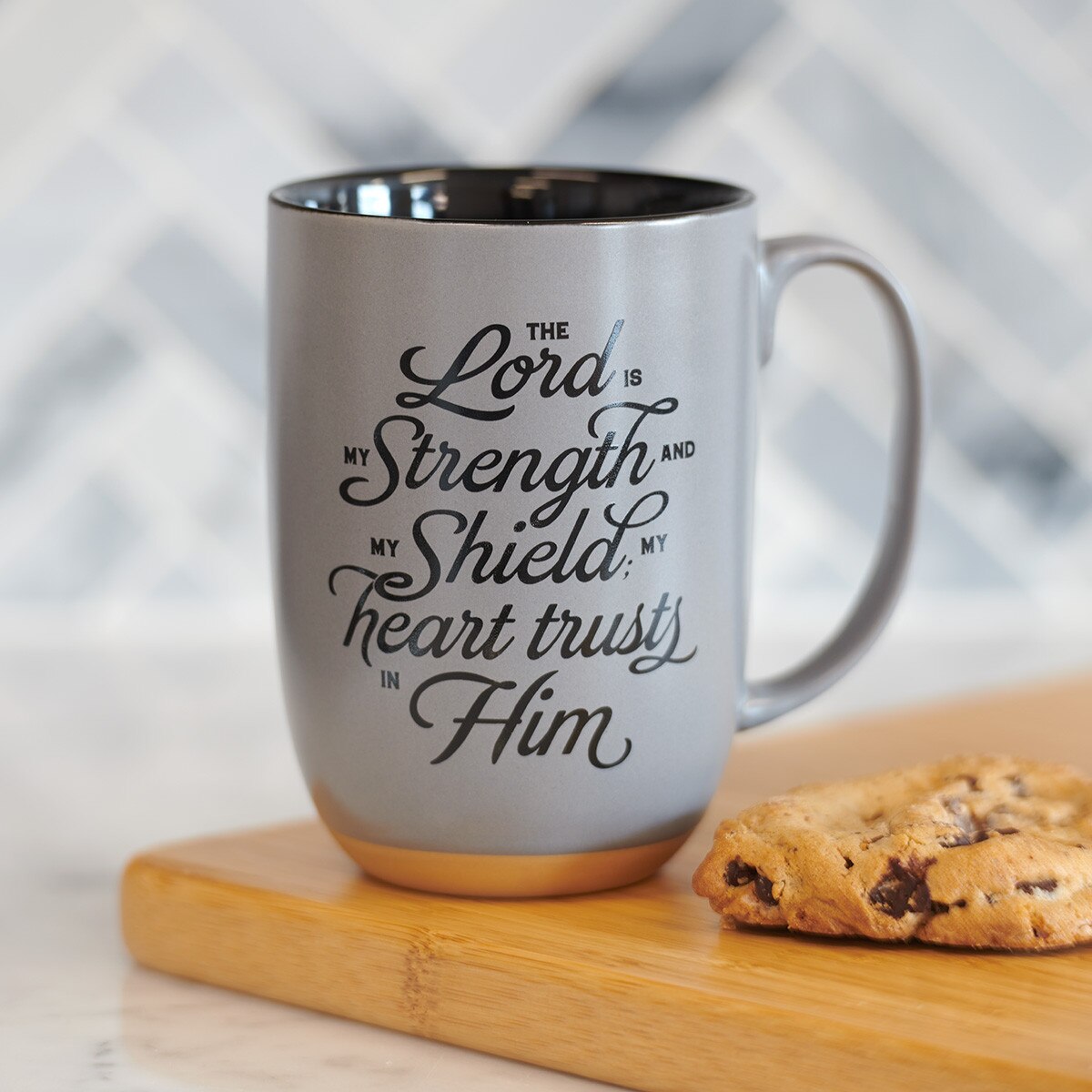 Inspirational Quotes Coffee Mug, Ceramic Encouraging Scripture Coffee And  Tea Mug For Men, The Lord Is My Strength And My Shield, Novelty Drinkware -  Temu