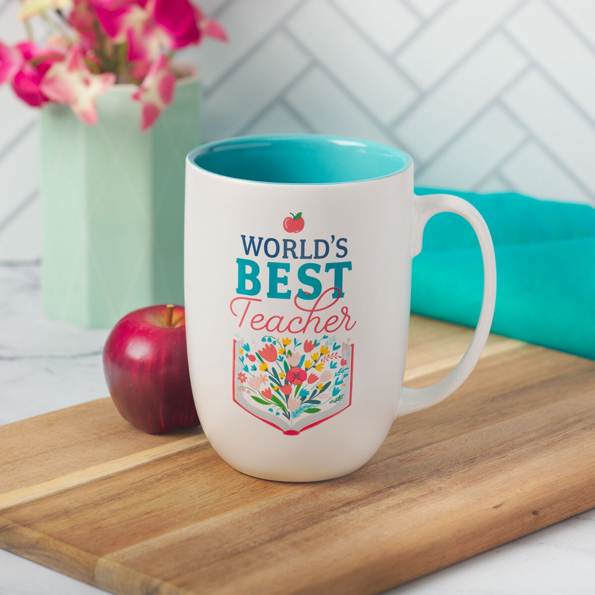 World's Best Teacher Ceramic Coffee Mug - Ecclesiastes 2:26