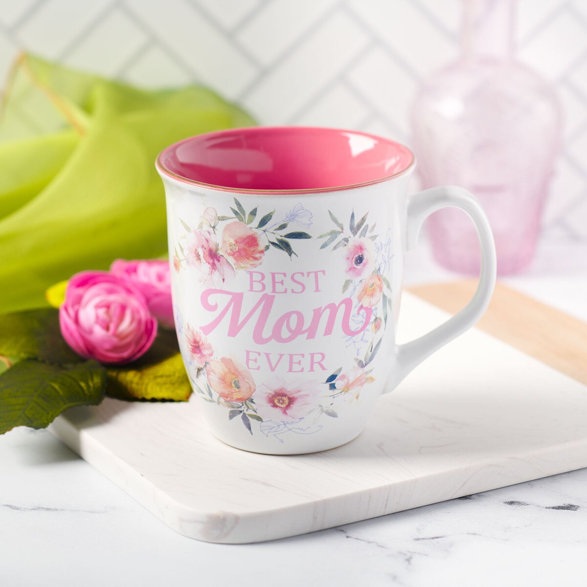 Best Mom Ever Wildflower Photo Mother's Day Mug