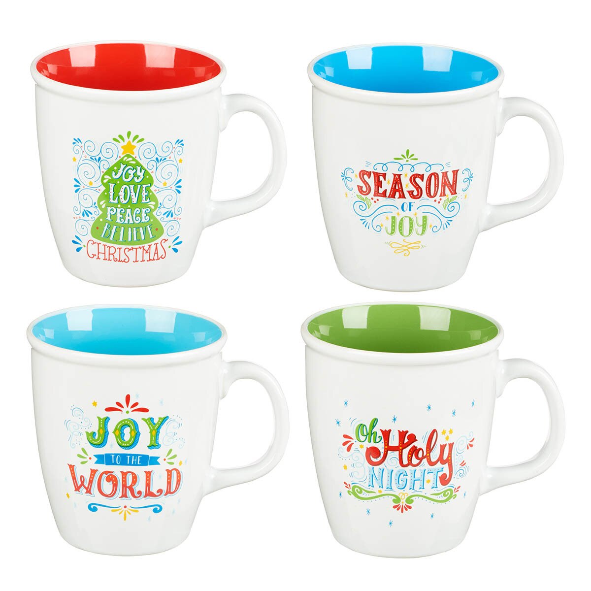 Christmas Coffee Mug Set Joy To The World