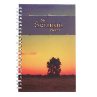 My Sermon Notes Spiral Notebook with Tree