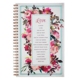 Love Is Spiral Notebook - I Corinthians 13:4-7