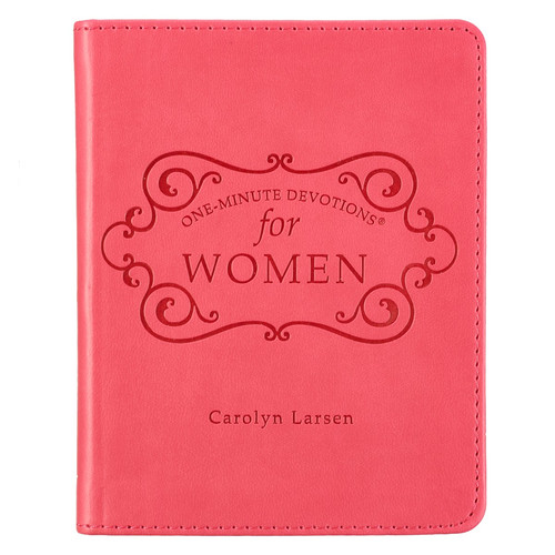 Pink Faux Leather One-minute Devotions for Women Devotional