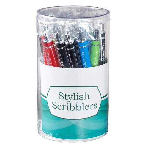 Stylish Scribblers Bulk Pen Set in Tub