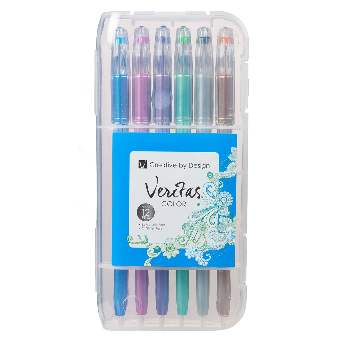 Glitter Gel Ink Pens - 12 Piece Set