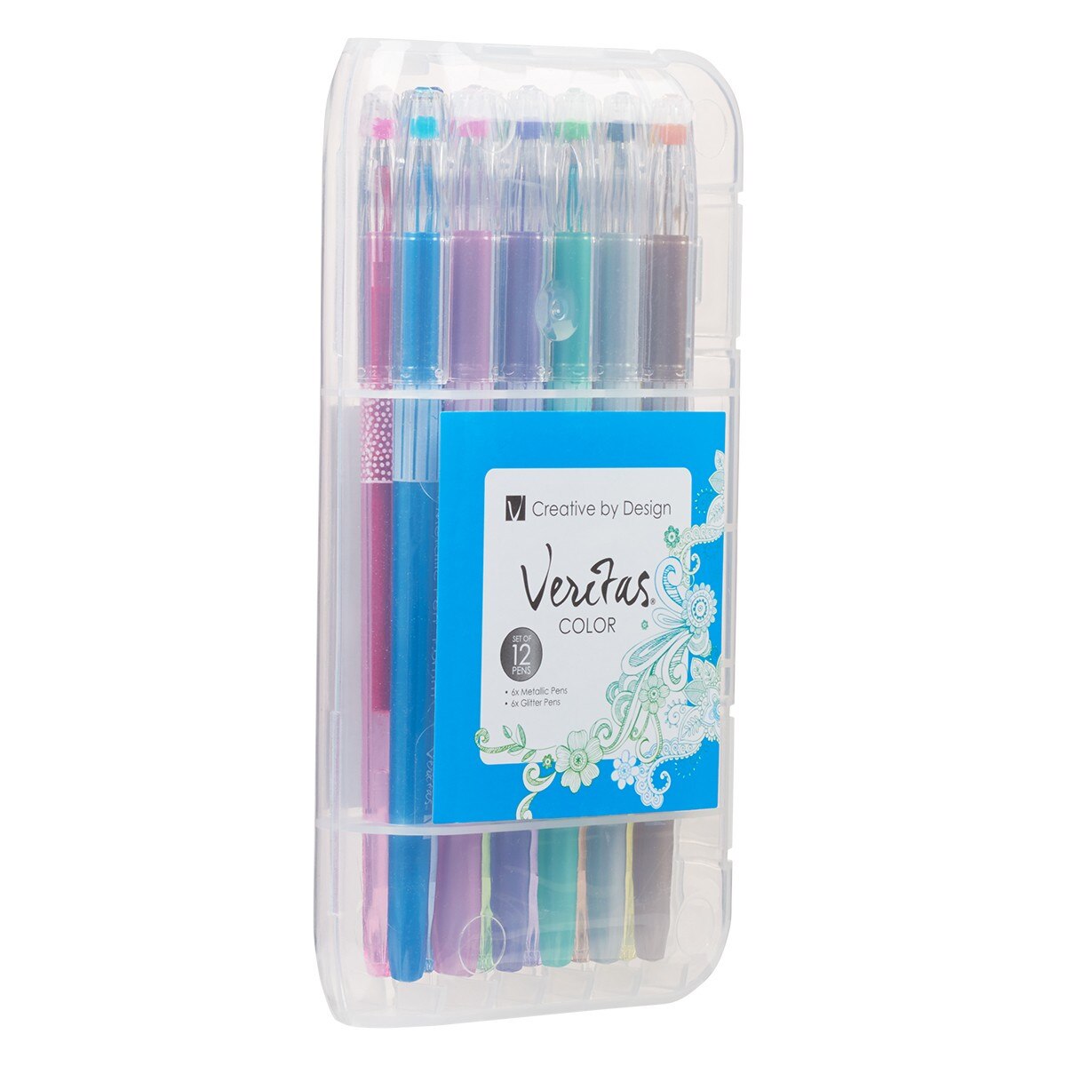 Metallic & Glitter Gel Pen Set – 12pc