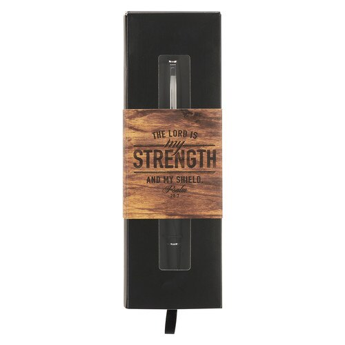 My Strength Black Classic Gift Pen - Psalm 28:7