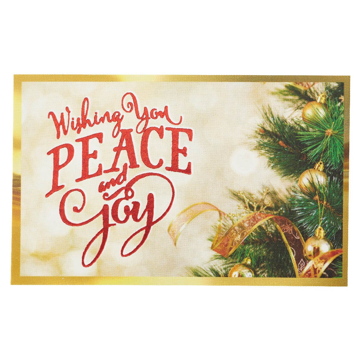 Peace and Joy Christmas Pass Around Card