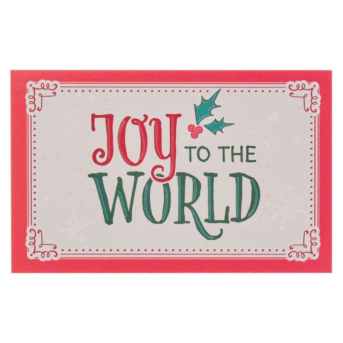 Joy to the World Vintage Holly Pass-Around Card Set