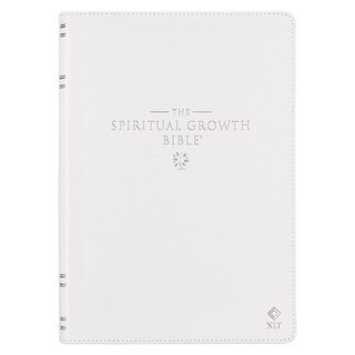 White Full Grain Leather Spiritual Growth Bible