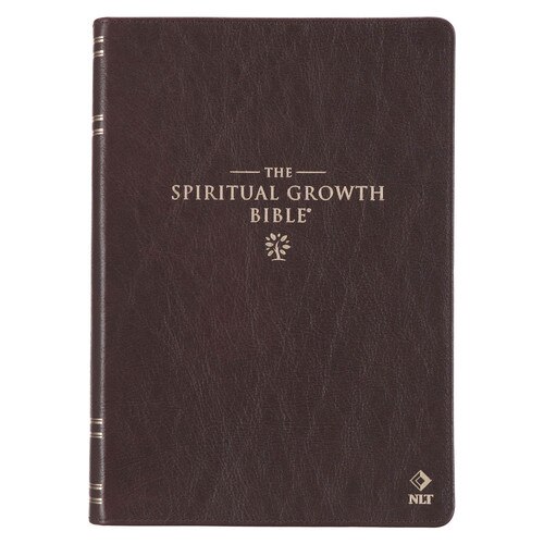 Brown Full Grain Leather Spiritual Growth Bible
