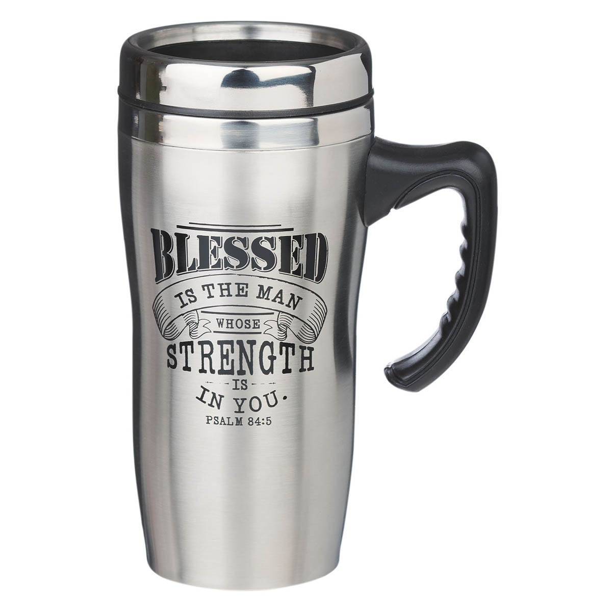 I know the Plans Stainless Steel Travel Mug With Handle - Jeremiah