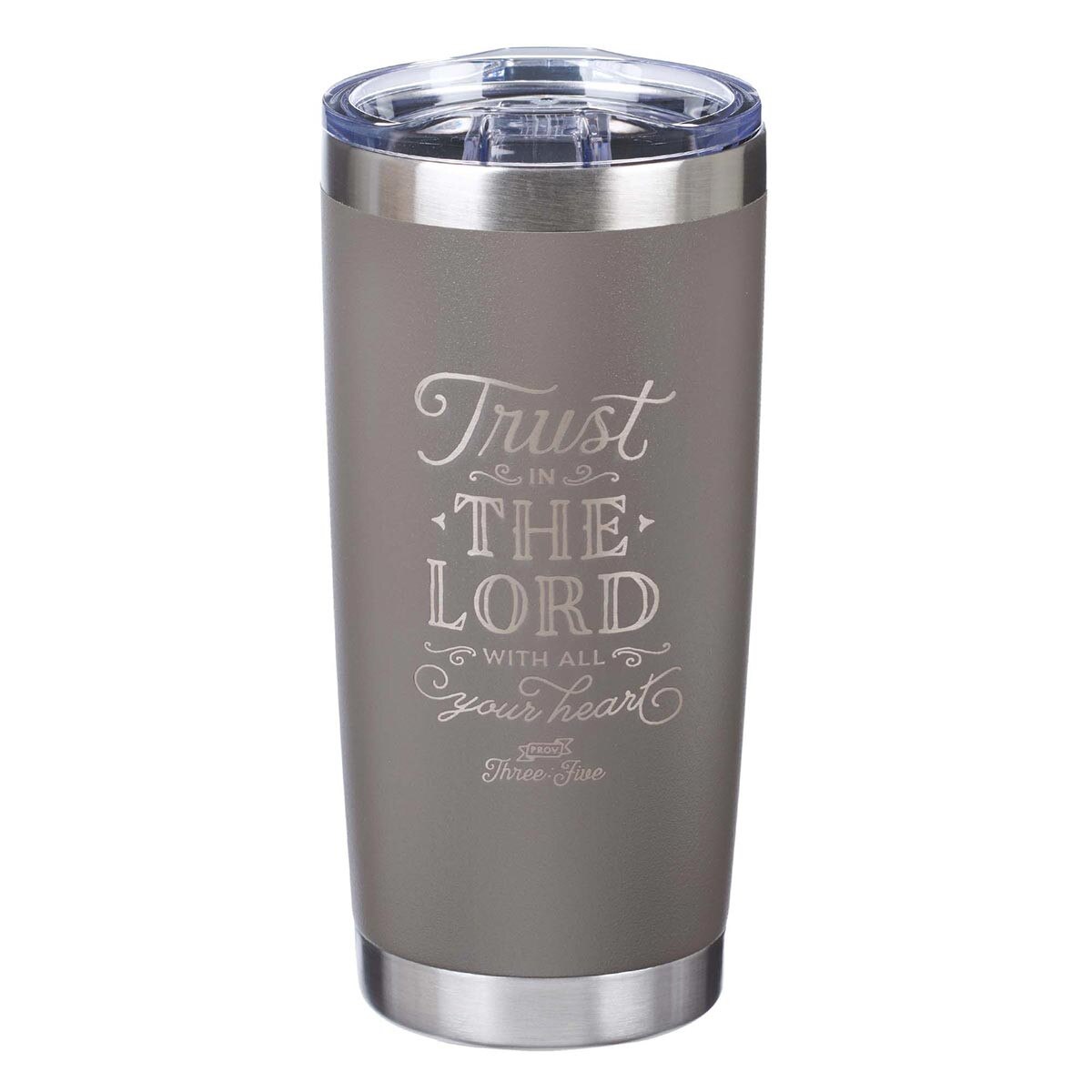 Blessed is the Man Stainless Steel Travel Mug with Handle - Psalm 84:5