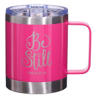 Mug SS Camp Pink Be Still Ps. 46:10