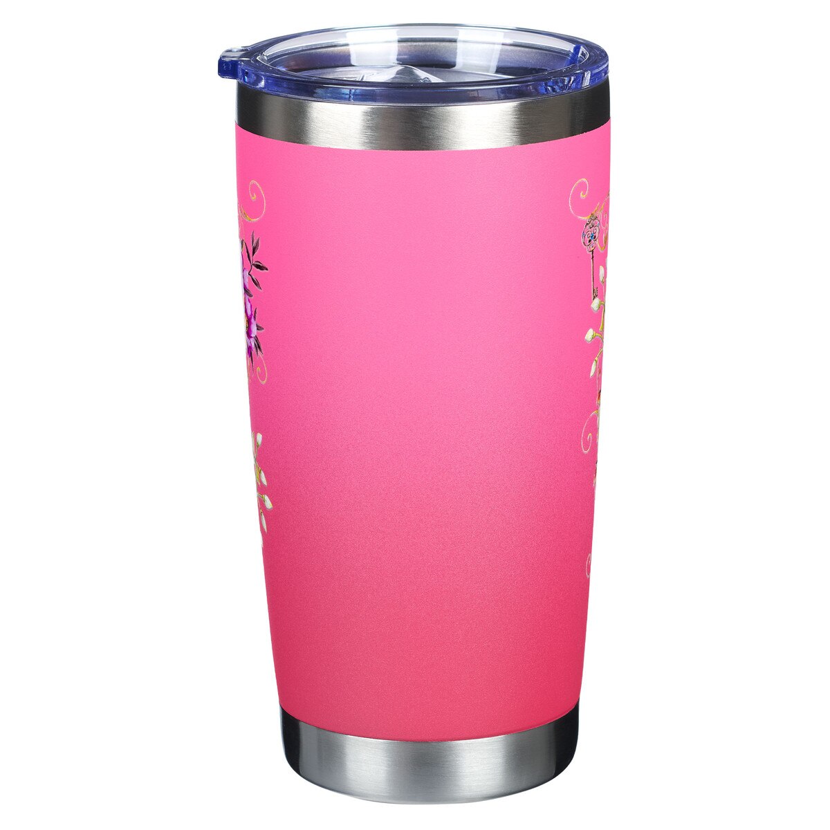 Be Still Pink Stainless Steel Water Bottle - Psalm 46:10