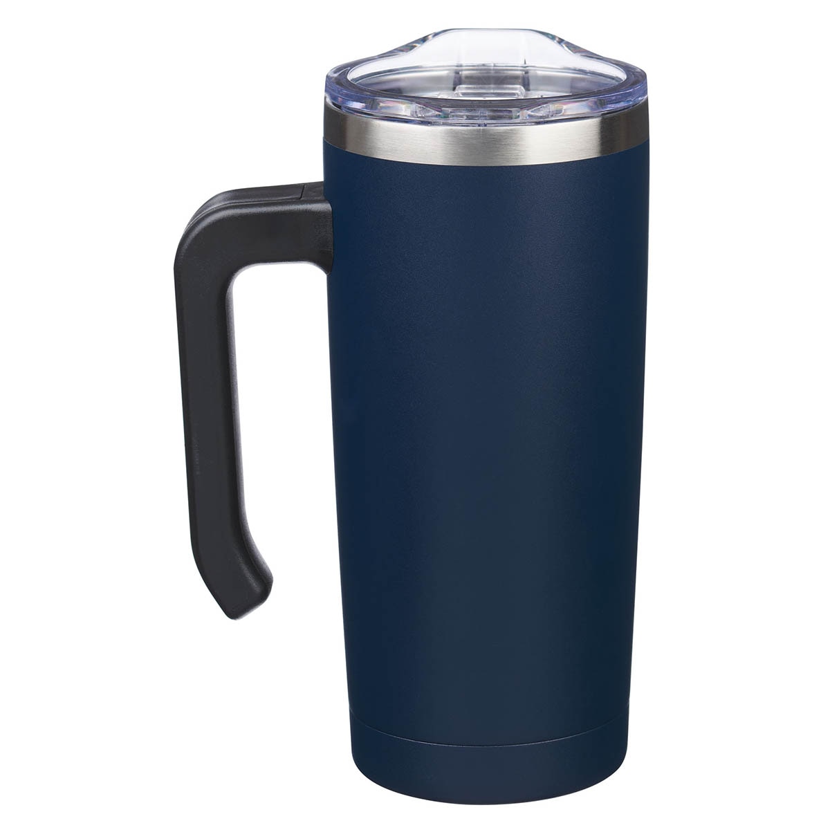 Plans Navy Stainless Steel Travel Mug with Handle Jer 29:11