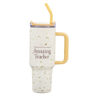 Amazing Teacher Blossom and Bees 40 oz Stainless Steel Travel Tumbler