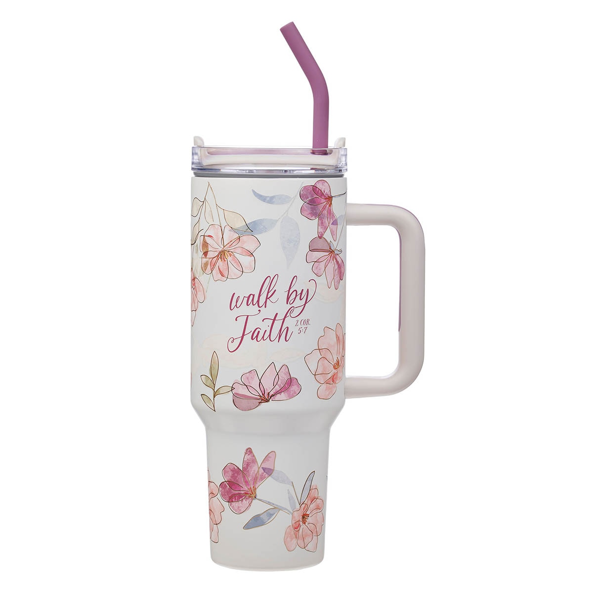 Walk by Faith 40 oz Stainless Steel Tumbler 2 Corinthians 5:7