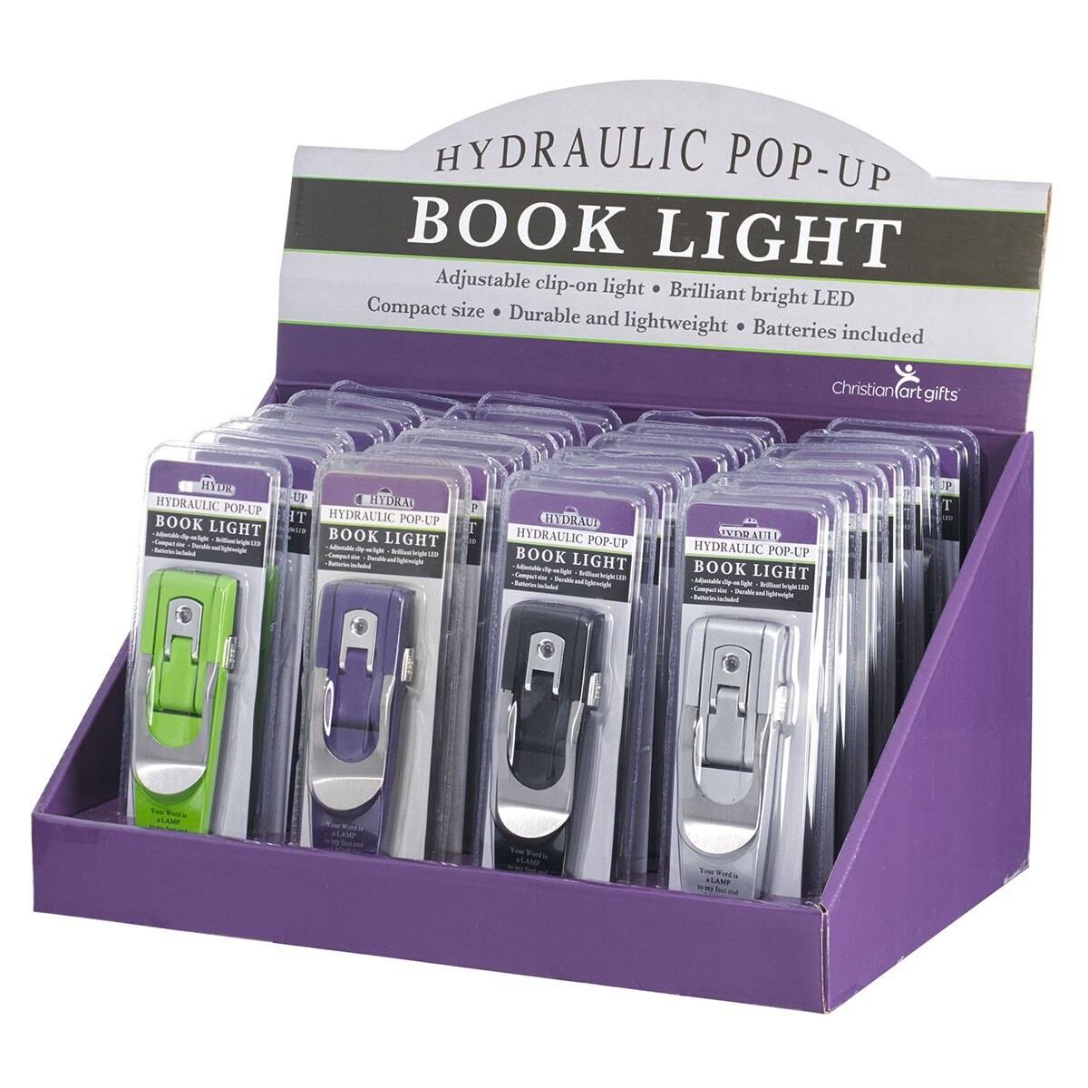 PrePacked Hydraulic Popup Book Light Merchandiser