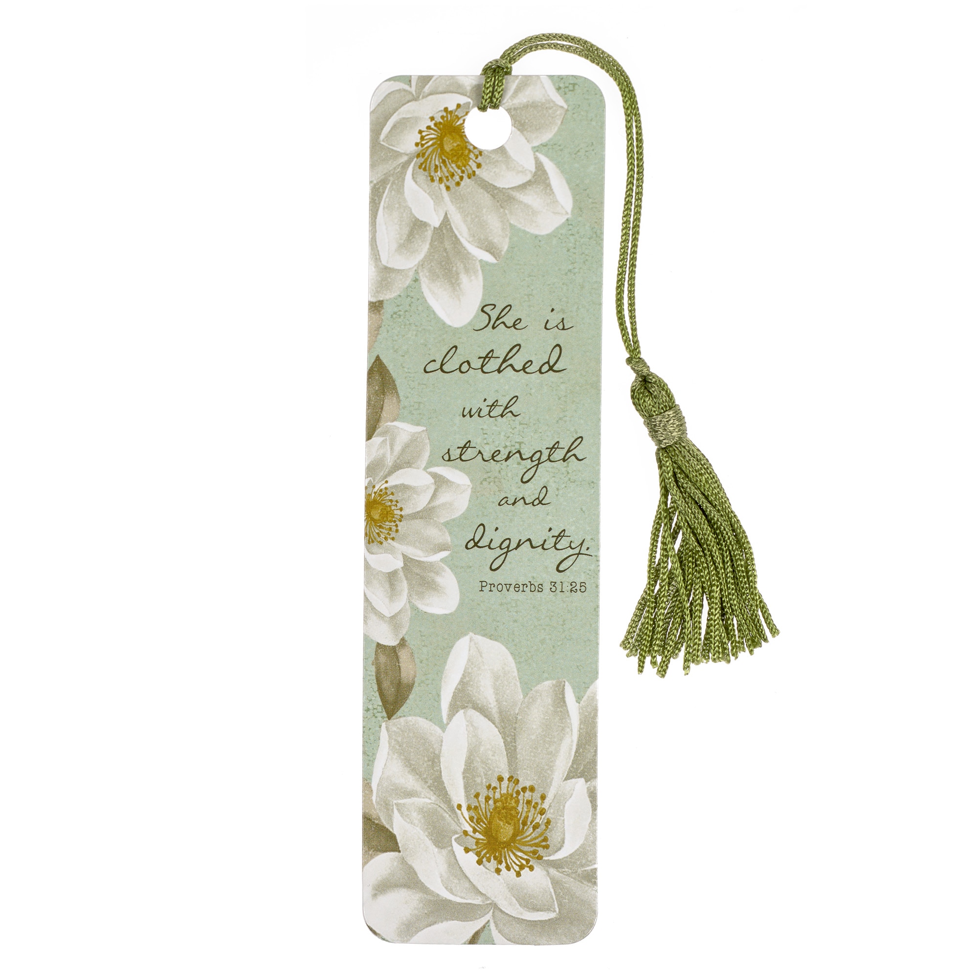 She Is Clothed with Strength and Dignity Bookmark with Tassel ...
