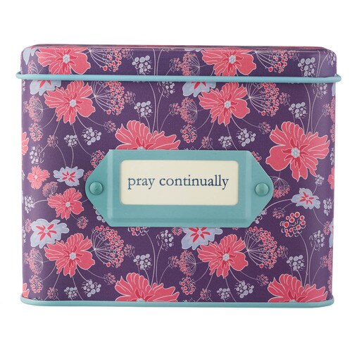 Pray Continually Prayer Cards in Tin