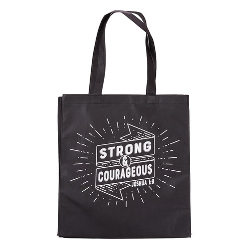 Strong And Courageous Tote Bag - Joshua 1:9