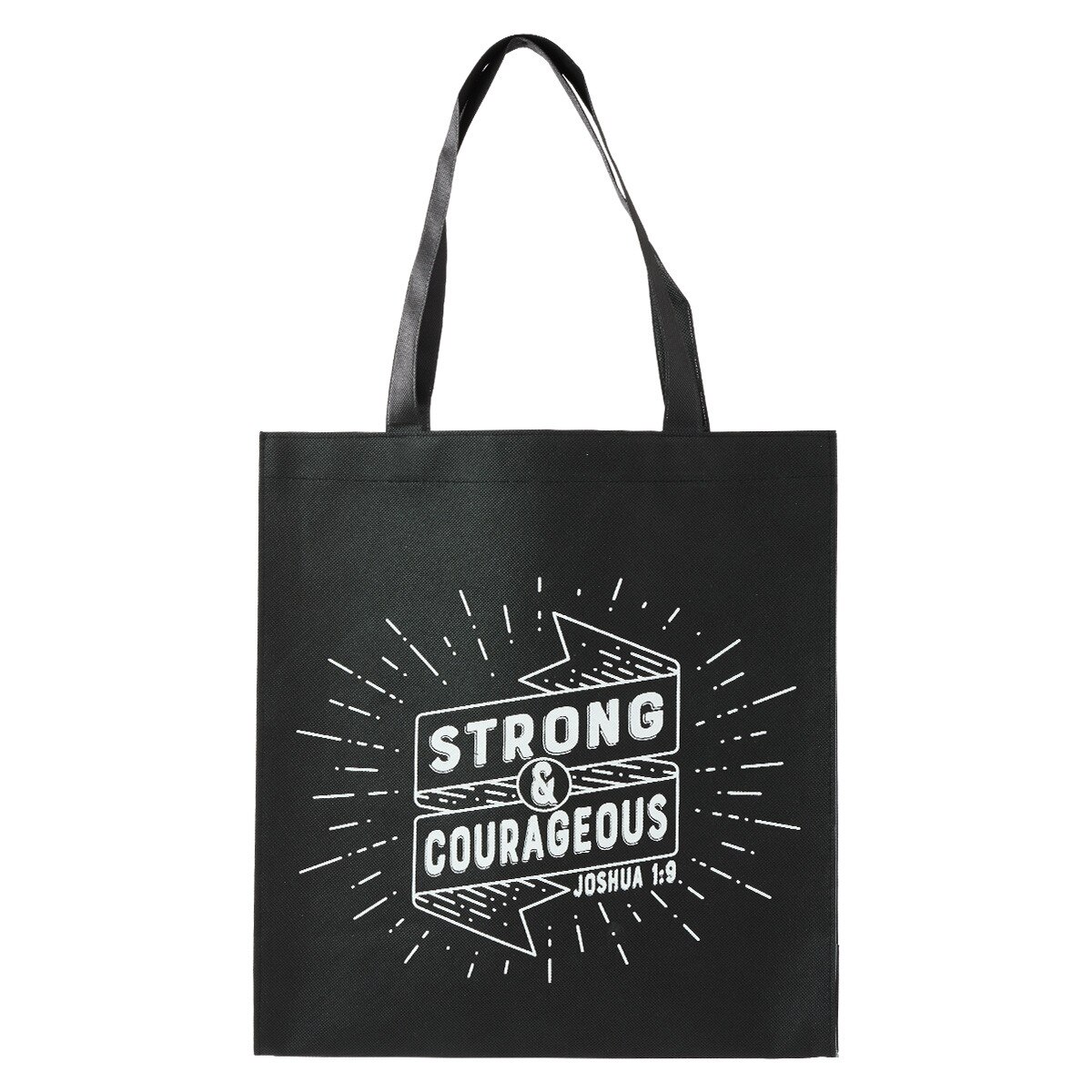 Strong And Courageous Tote Bag - Joshua 1:9