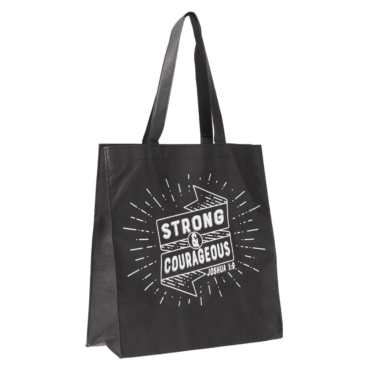 Strong And Courageous Tote Bag - Joshua 1:9