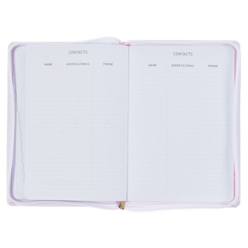 Trust in the Lord Blush Pink Faux Leather 2025 Executive Planner with