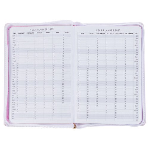 Trust in the Lord Blush Pink Faux Leather 2025 Executive Planner with