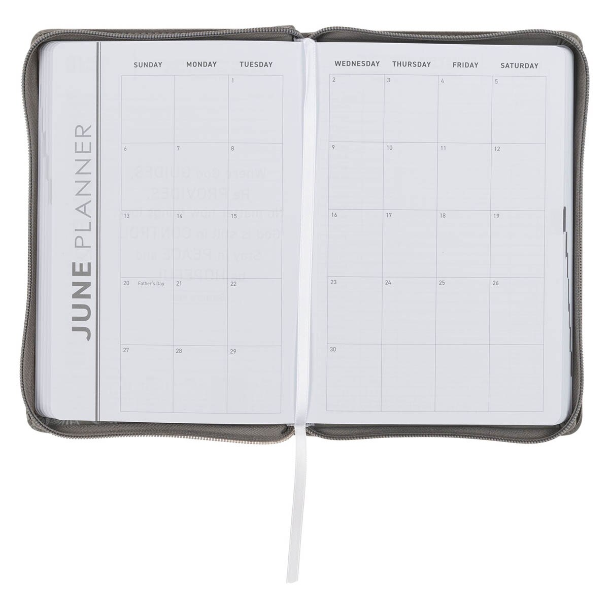 ジュピター　手帳 2027 Trust Gray Executive Planner w Zipper Closure Prov 3:5