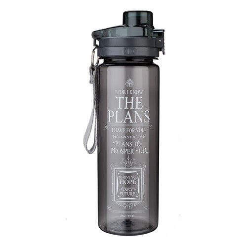 Stainless Steel Water Bottle with Biblical Greek Bible Quote