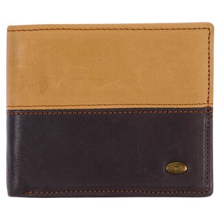 Wallet Leather Brown/Camel Tan Cross Badge